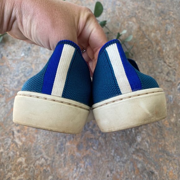 Rothy's the Sneaker Teal Shoes - Picture 7 of 9
